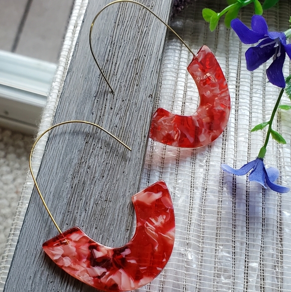 New fashion Wire Statement Acrylic Earrings - Picture 10 of 17